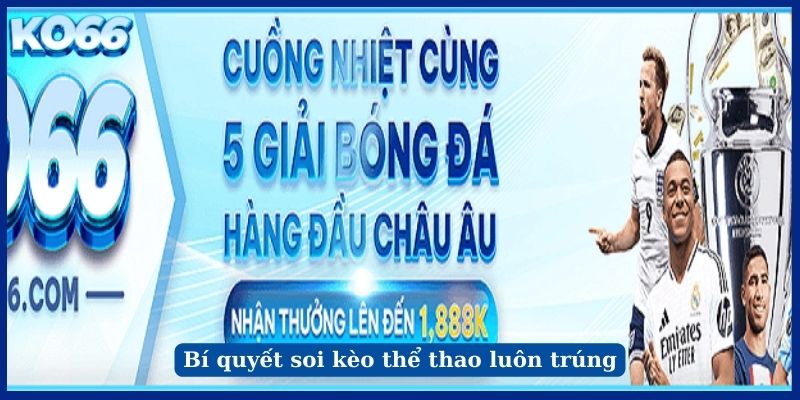 Bí quyết soi kèo thể thao luôn trúng